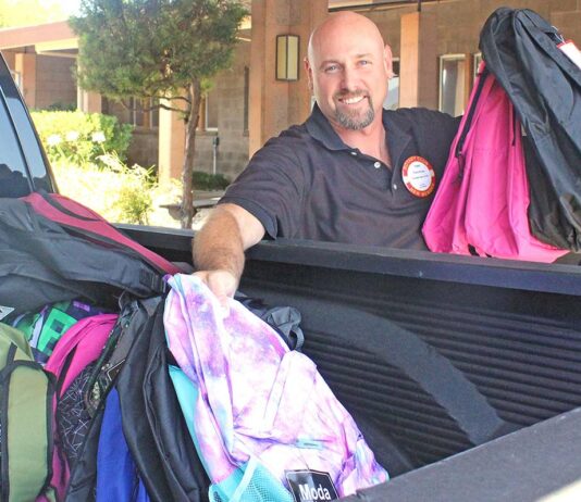 rotary club of gilroy community solutions backpack drive tony kranz
