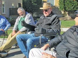 Trash Talk men share stories of service Mike Nohelty Steve Fieler, Bill Scheid Leo Menestrina trash talk