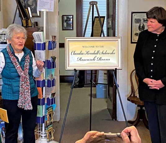 Connie Rogers Susan Voss Gilroy Historical Society museum Claudia Kendall Salewske Research Room