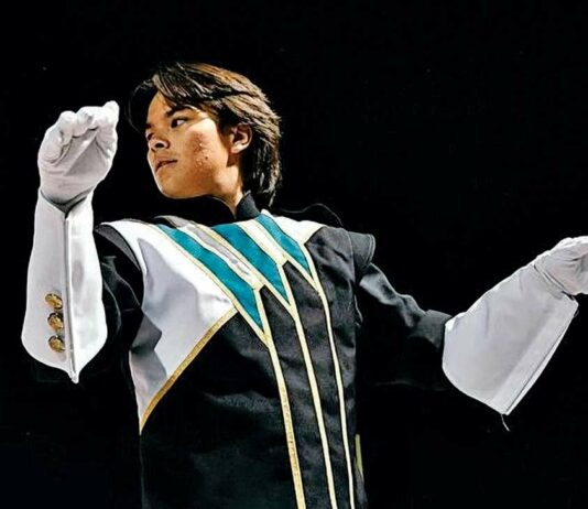 Christopher High School senior prepares to march in London New Year’s Day Parade tyler arakaki christopher high school marching band drum major