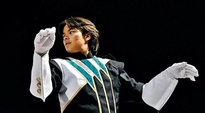 tyler arakaki christopher high school marching band drum major