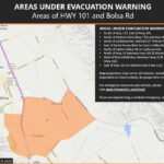 Image for display with article titled Santa Clara County Issues Evacuation Warning Near 101, Bolsa Road