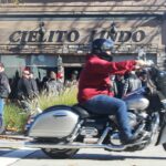 Image for display with article titled PHOTO: Bikers ring in 2023 in downtown Gilroy