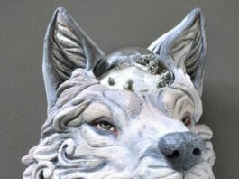 Local Scene: Sculpture show at Gallery 1202; book sale is Jan. 14 Wesley Wright Wolf Guardian gallery 1202