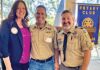 gilroy rotary club laura brown Boy Scout Troop 792 leaders Chris Singleton and Steve Stratton