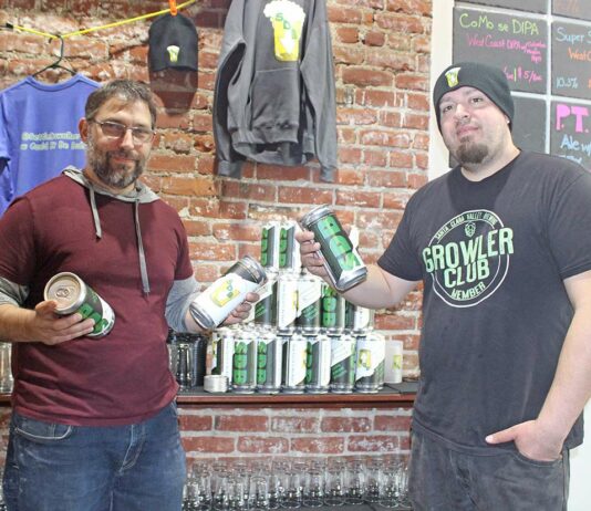 Long-awaited Settle Down Brewery opens in downtown Gilroy Giovanni Albanese Robert Anderson settle down brewery taproom