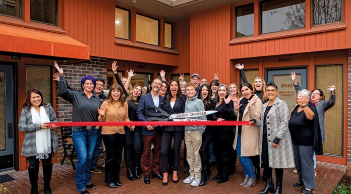 jernell escobar ribbon cutting gilroy chamber of commerce 10 years