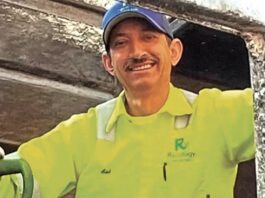 Recology South Valley refuse collector Salvador Plascencia truck driver