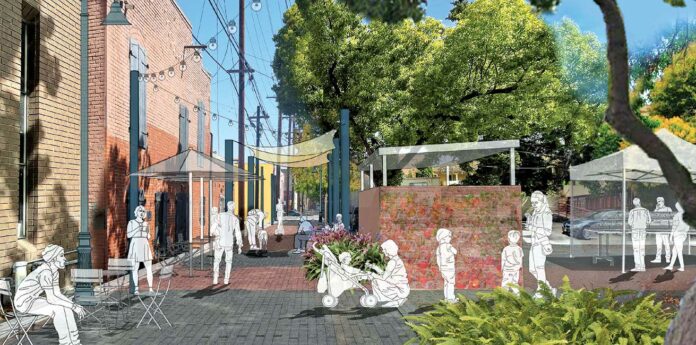downtown gilroy gourmet alley rendering