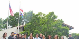 gilroy city hall pride flag