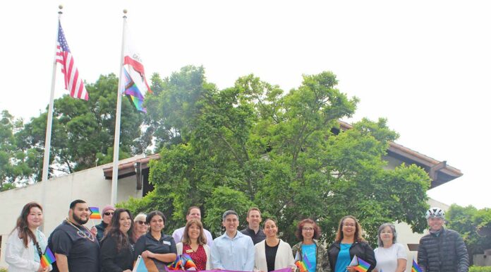 gilroy city hall pride flag