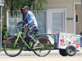 bicycle street vendor downtown gilroy