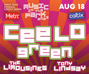 music in the park, ceelo green, the limousines, tony lindsay, san jose california