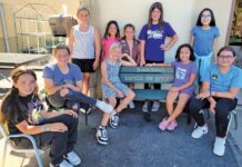 San Martin/Gwinn Elementary School Girl Scout Troop 62658 buddy bench
