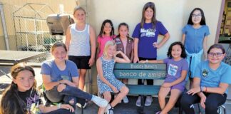 San Martin/Gwinn Elementary School Girl Scout Troop 62658 buddy bench
