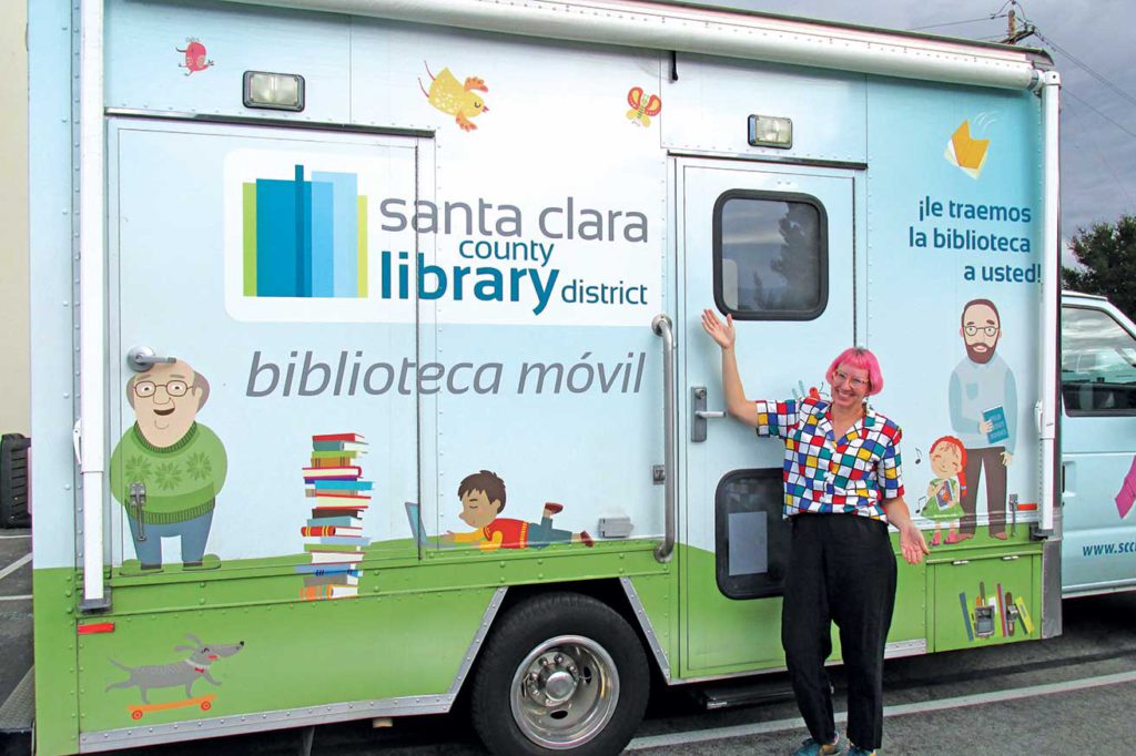 Santa Clara County Library District bookmobile Amytha Willard