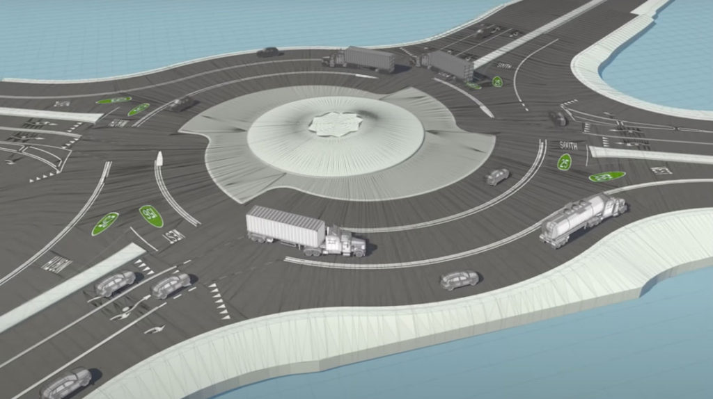 Image for display with article titled New ‘turbo roundabout’ open at Highways 25/156