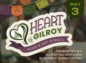 gilroy downtown business association, wine and art stroll
