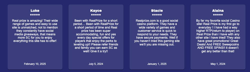 RealPrize Casino reviews