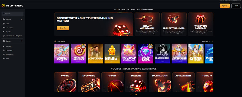 instant casino